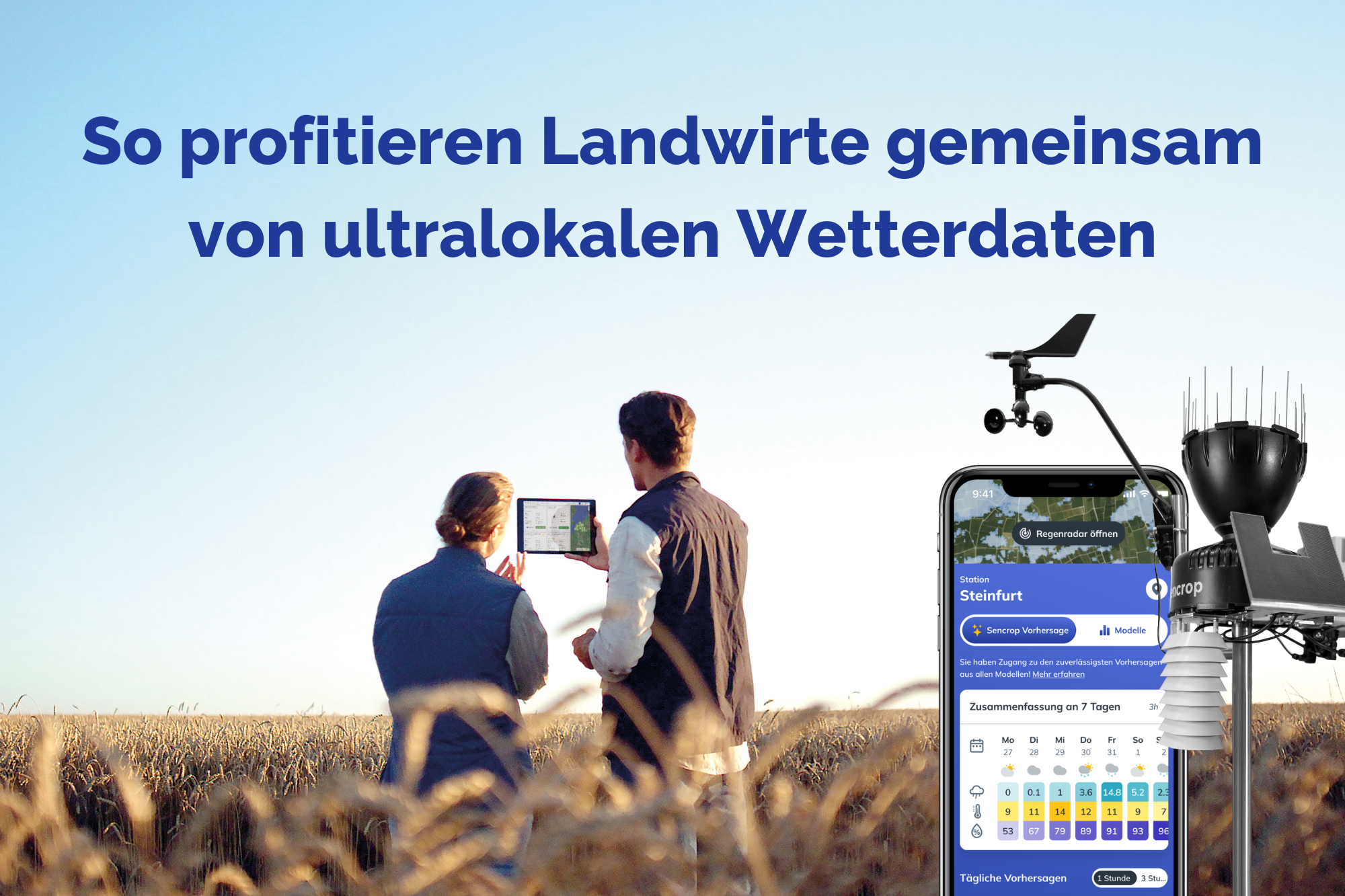 So profitieren Landwirte gemeinsam von ultralokalen Wetterdaten