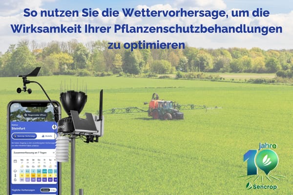 So nutzen Sie die Wettervorhersage, um die Wirksamkeit Ihrer Pflanzenschutzbehandlungen zu optimieren